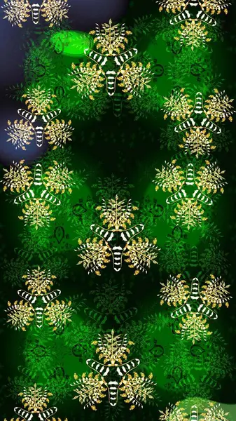 Küçük çiçekli şirin bir desen. Çiçek ve yapraklı çiçek deseni. Raster illüstrasyonu.