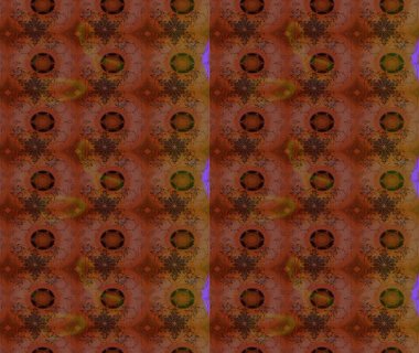 Raster Çiçek İllüstrasyonu güzel tekstil. Kahverengi renkli etnik çiçeklerle zarif bir eskiz deseni..