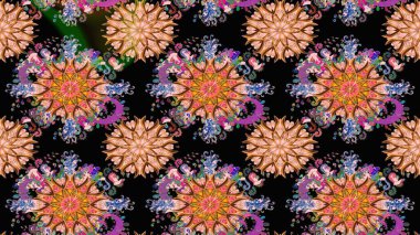 Simple cute pattern in small-scale flowers. Raster illustration. Floral sketch background for textile or book covers, manufacturing, wallpapers, print, gift wrap and scrapbooking.