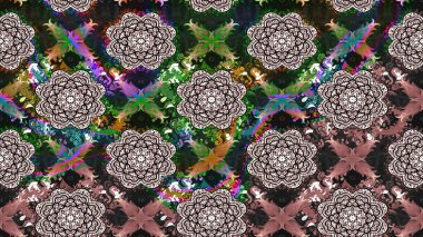 Küçük çiçekte güzel bir çiçek deseni var. Raster deseni. Çiçekli çiçek deseni, suluboya..