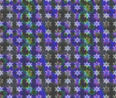 Arkaplan dokusu, duvar kağıdı, mor renkli çiçek teması. Kabile sanatı boho baskısı, klasik çiçek arkaplanı. Soyut etnik raster çizim kalıbı.