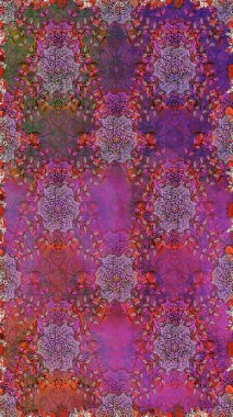 Güzel kumaş deseni. Raster illüstrasyonu. Hoş bir çiçek geçmişi var. Küçük bir çiçekte kusursuz desen.