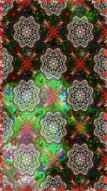 Renkli Bahar Temalı Kusursuz Arkaplan. Düz Çiçek Elementleri Tasarımı. Raster Şirin kumaş deseni. Kusursuz bağbozumu.