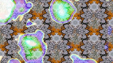 Eski usul küçük çiçekli şirin bir eskiz deseni. Moda arka planında parlak buketler. Kumaş, duvar kağıdı ve kağıt üzerine baskı yapmak için gelişen arka plan. Raster illüstrasyonu.