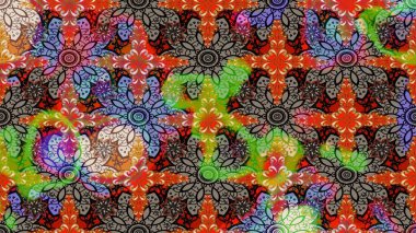 Kullanılabilir Tekstil, tebrik kartı, boyama kitabı, telefon durumda yazdırma için. Raster kına dövme tarzı. Etnik Mandala süsleme. Hint çiçek desenli madalyon desen.