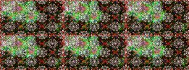 Düz Çiçek Elementleri Tasarımı. Eskiz klasiği. Raster Şirin kumaş deseni. Renkli Bahar Teması çizim şablonu.