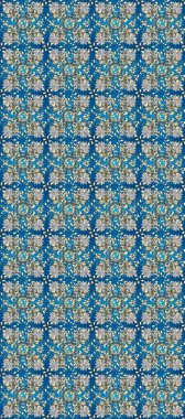 Klasik raster şablonu. Tekrarlayan ögelerle soyut arkaplan çiz. Mavi, gri, nötr ve altın desenli.