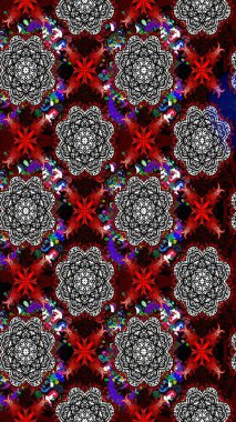 Raster illüstrasyonu. Çiçek buketleriyle klasik bir eskiz şekli. Siyah renklerde.