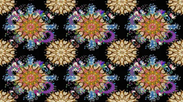 Nazik romantik baskı. Raster güzel bir çiçek deseni çizmiş. Tatil havası. Bahar mevsimi.