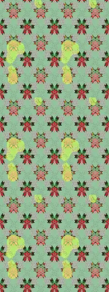 Çiçekli çiçek deseni, suluboya. Raster deseni. Küçük çiçekte güzel bir çiçek deseni..