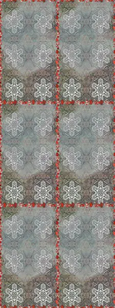 Gri renkli çiçekler. Düz Çiçek Elementleri Tasarımı. Raster Illustrasyon 'da moda olmayan çiçek deseni. Renkli Yaz Temalı Kusursuz Arkaplan.