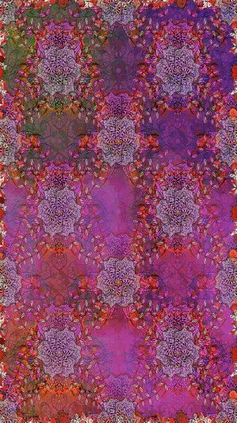 Güzel kumaş deseni. Raster illüstrasyonu. Hoş bir çiçek geçmişi var. Küçük bir çiçekte kusursuz desen.