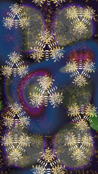 Kabile sanatı boho baskısı, klasik çiçek arkaplanı. Arkaplan dokusu, duvar kağıdı, gri ve mor renkli çiçek teması. Soyut etnik raster çizim kalıbı.