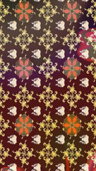 Tekstil veya kitap kapakları, imalat, duvar kağıtları, baskı, hediye paketi ve yapıştırma kitabı için çiçek eskizi geçmişi. Raster illüstrasyonu. Küçük ölçekli çiçeklerdeki basit sevimli desen.