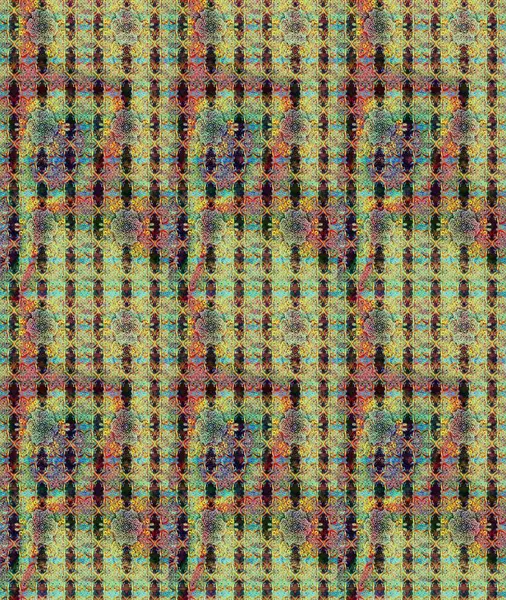 Tomurcukları papatya çiçekleri olan sevimli bir çiçek deseni. Raster illüstrasyonu. Miles Fleur, süslü püslü bir süs. Kumaş, tekstil, duvar kağıdı baskısı için. Eskiz geçmişi. Antika retro tarzı.