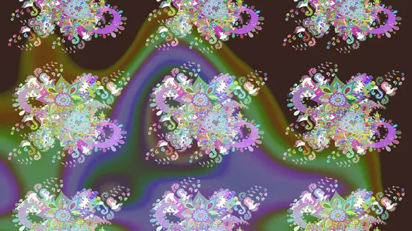 Sketch Colour Spring Theme eskiz kalıbı. Sevimli çiçek raster deseni. Düz Çiçek Elementleri Tasarımı. Mor renkte çiçekler.