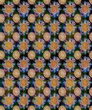 Eski usul küçük çiçekli şirin bir eskiz deseni. Moda arka planında parlak buketler. Kumaş, duvar kağıdı ve kağıt üzerine baskı yapmak için gelişen arka plan. Raster illüstrasyonu.