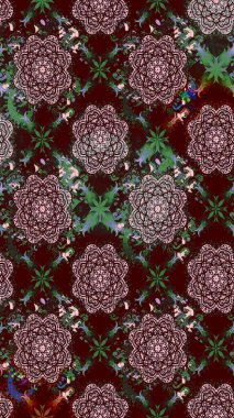 Zentangle soyut çiçekleri. Karalama çiçeği. Raster illüstrasyonu. Güzel kumaş deseni. Renkli Bahar Teması eskiz kalıbı. Düz Çiçek Elementleri Tasarımı.