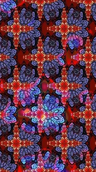 Kırmızı renkte çiçekler. Çiçekli karalama şeklinde Raster çiçek deseni. Nazikçe, güzel çiçek arkaplanı..