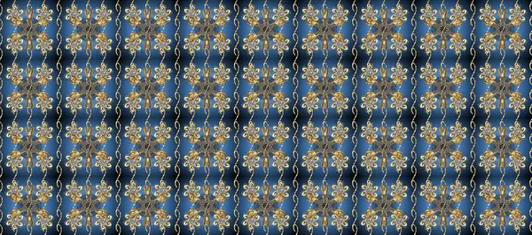 Kusursuz ahşap oyma. Klasik mobilya tarzı. Altın kaplamalı mavi, gri ve kahverengi arkaplan. Patina. Oyma. Küçük bir alan derinliği. Lüks mobilyalar. Altın elementlerle desen.