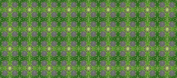 Yeşil, gri ve nötr renklerde pürüzsüz desen. Raster altın pürüzsüz desen. Kusursuz altın desenli bukleler. Doğu tarzında altın elementler arabesk.