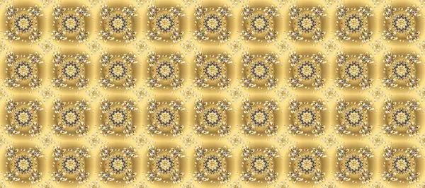 Barok tarzında kusursuz bir doğulu süsü. Bej, sarı ve kahverengi renklerde klasik, klasik, kusursuz desen..