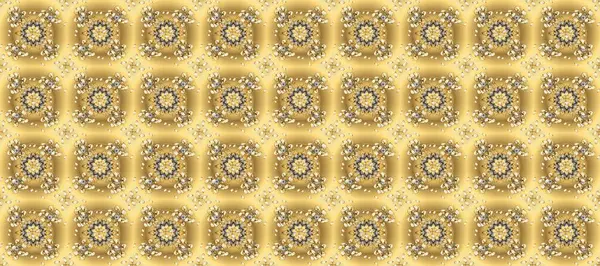 Barok tarzında kusursuz bir doğulu süsü. Bej, sarı ve kahverengi renklerde klasik, klasik, kusursuz desen..