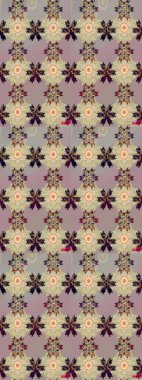 Arkaplan dokusu, duvar kağıdı, bej renkli çiçek teması. Kabile sanatı boho baskısı, klasik çiçek arkaplanı. Soyut etnik raster çizim kalıbı.