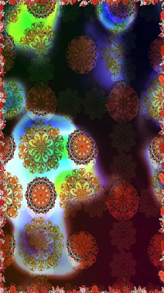 Sevimli çiçek desenli küçük çiçek. Raster resim. Dikişsiz Tony kumaş desen. Moda kumaş deseni.