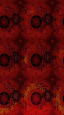 Çiçekli el çizimi çizimi deseni. Modern gelişim kırmızı raster arka plan duvar kağıdı çizimi klasik çizgili iz sürme desenli çiçekler, çiçekli süsler.