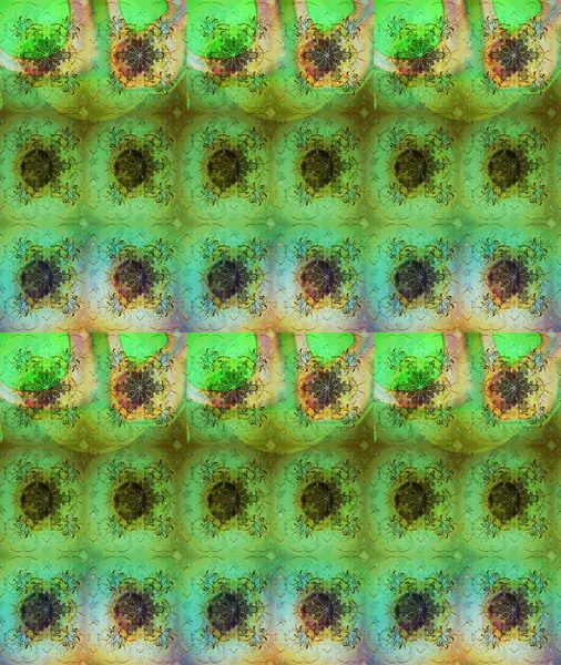 Nazik, narin çiçek arkaplanı. Yeşil renkli çiçekler. Raster çiçek desenli ve çiçekli..