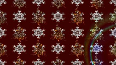 Kahverengi renklerde. Raster illüstrasyonu. Kahverengi renkte kahverengi papatya deseni.