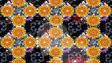 Tekstil veya kitap kapakları, imalat, duvar kağıtları, baskı, hediye paketi ve yapıştırma kitabı için çiçek eskizi geçmişi. Raster illüstrasyonu. Küçük ölçekli çiçeklerdeki basit sevimli desen.