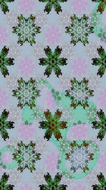 Tekstil veya kitap kapakları, imalat, duvar kağıtları, baskı, hediye paketi ve yapıştırma kitabı için çiçek eskizi geçmişi. Raster illüstrasyonu. Küçük ölçekli çiçeklerdeki basit sevimli desen.