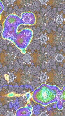 Raster illüstrasyonu. Gri renkli çiçekler. Çizim çiçek deseni duvar kağıdı için kullanılabilir.