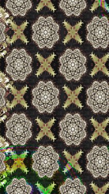 Raster Illustrasyon 'daki Çiçek Deseni' nin son moda çizimi. Renkli Yaz Temalı eskiz kalıbı. Gri renkli çiçekler. Düz Çiçek Elementleri Tasarımı.