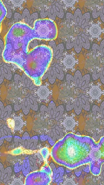 Raster illüstrasyonu. Gri renkli çiçekler. Çizim çiçek deseni duvar kağıdı için kullanılabilir.