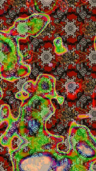 Kahverengi renkli çiçekler. Çiçekli karalama şeklinde Raster çiçek deseni. Yumuşak, bahar çiçekli arka plan.