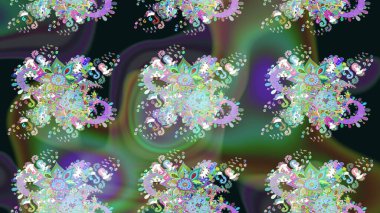 Yeşil renkli çiçekler. Elle çizilmiş sonbahar çiçeği deseni. Doodle tarzı. Renkli yeşil çizim kalıbı. Tekstil ve kapak tasarımı için mükemmel.