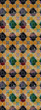 Of doodle elements. Hand drawn Raster illustration. Sketch flower pattern can be used for wallpaper, website background, wrapping paper, invitation, flyer, banner or website.