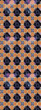 Düz Çiçek Elementleri Tasarımı. Raster illüstrasyonundaki çiçek desenli çizim. Siyah renkli çiçekler. Renkli Bahar Teması çizim şablonu.