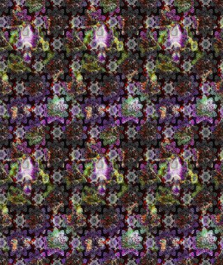 Güzel kumaş deseni. Raster illüstrasyonu. Güzel karalamalı çiçek desenli çizim. Küçük çiçekte sevimli çiçek deseni var..