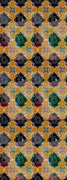 Of doodle elements. Hand drawn Raster illustration. Sketch flower pattern can be used for wallpaper, website background, wrapping paper, invitation, flyer, banner or website.