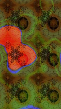 Raster çiçek desenli çiçek deseni, yapraklar, dekoratif elementler, sıçrama, lekeler, el çizimi kontur çizgileri ve Doodle çizim stili, grafik raster çizim çizimi.