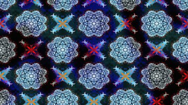 Küçük çiçekteki sevimli çiçek deseni. Güzel kumaş deseni. Güzel karalamalı çiçek desenli çizim. Raster illüstrasyonu.