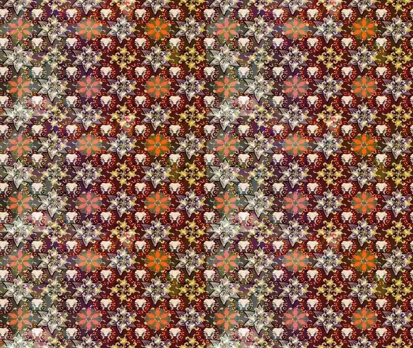 Raster illüstrasyonu. Kahverengi renklerde bahar çiçekleri. Yaprak ve çiçeklerin suluboya resmi, kahverengi renklerdeki çizim deseni.