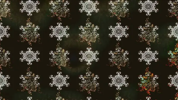 Moda baskısı, albüm, ambalaj kağıdı ve duvar kağıdı için zarif dekoratif süslemeler. Raster illüstrasyonu. Gri renkli şirin çiçekler. Küçük çiçekli basit bir çiçek çizimi..