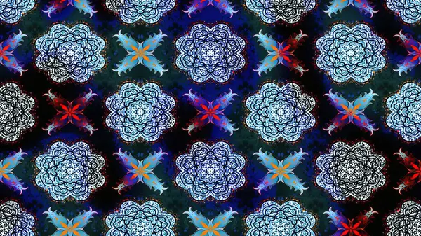 Küçük çiçekteki sevimli çiçek deseni. Güzel kumaş deseni. Güzel karalamalı çiçek desenli çizim. Raster illüstrasyonu.