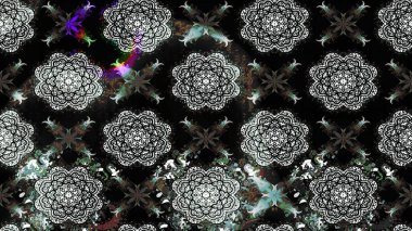 Güzel kumaş deseni. Doodle çiçekler ve dalları, otlar ve çiçekler. Raster Illustration. El çizilmiş.