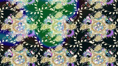 Hediye ambalaj kağıdı, tebrik kartları, posterler ve pankart tasarımı. Raster düz çiçek çizim deseni. Gri renkli çiçekler.